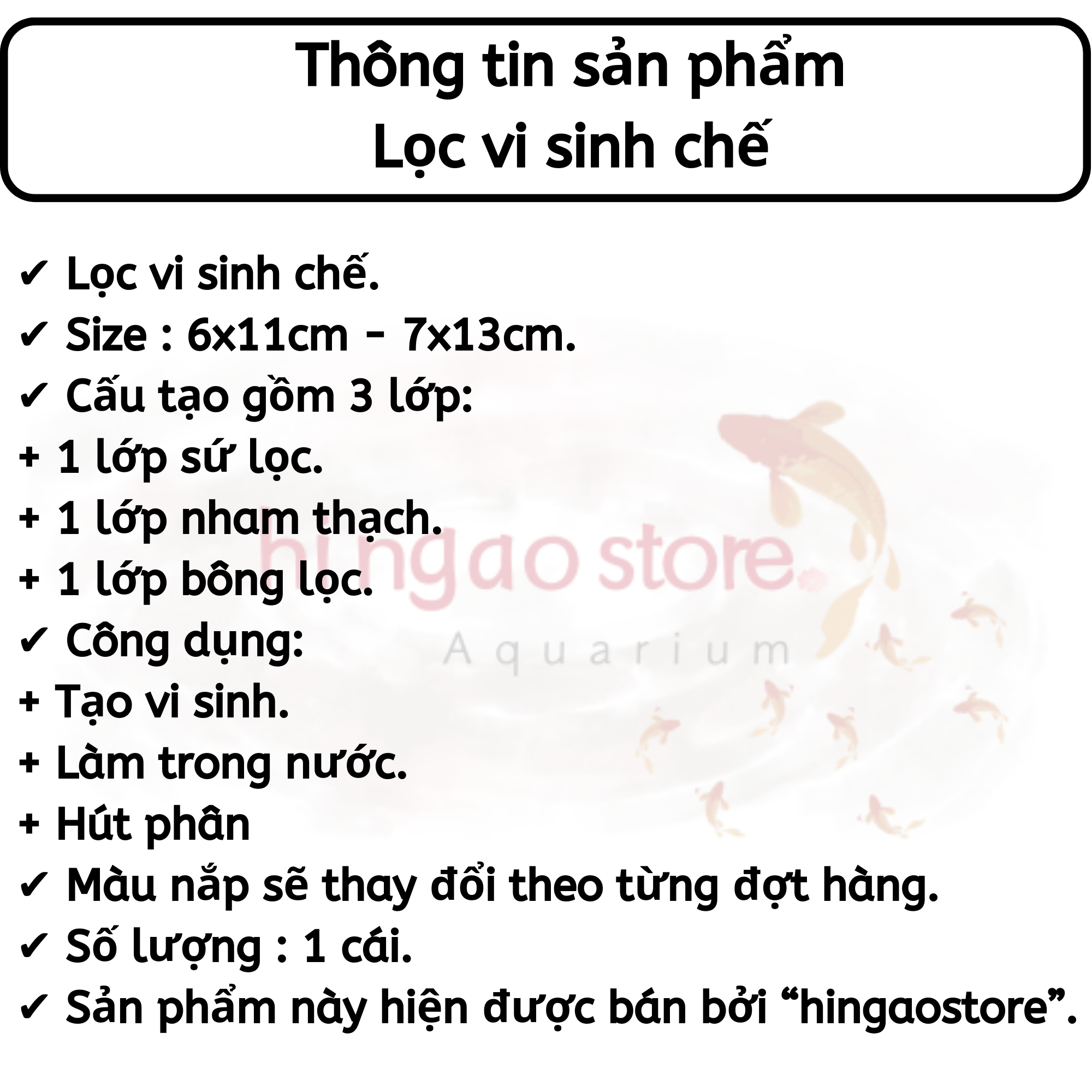 (Tặng 1m dây, 1 van tăng giảm) Lọc vi sinh, bio chế - Phụ kiện cá cảnh  Hingaostore.
