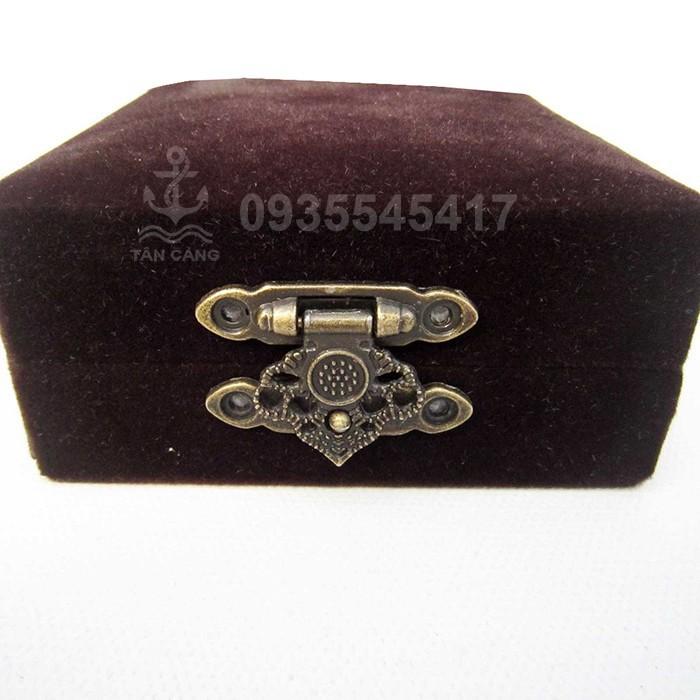Khóa hộp 08 Tim sen Cổ Điển - KT:3.7cm