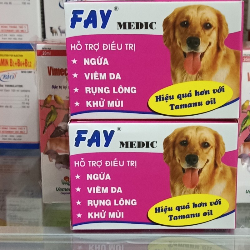 Xà Phòng Tắm Fay Medic - Nấm Da Rụng Lông Ve Ghẻ Chó Mèo