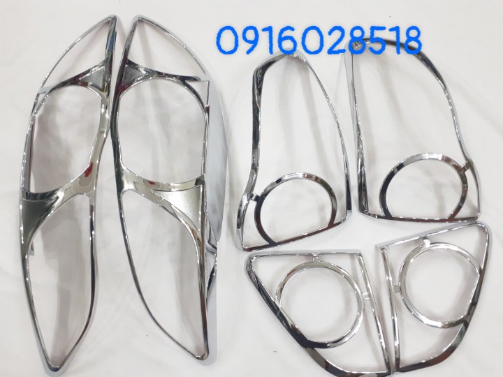 Ốp đèn pha, ốp đèn hậu altis 2008 2009 2010 mạ crom loại bền, sáng bóng op vien den pha hau truoc sau xi ma