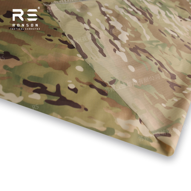 210T nylon ripstop fabric multicam camo print fabric