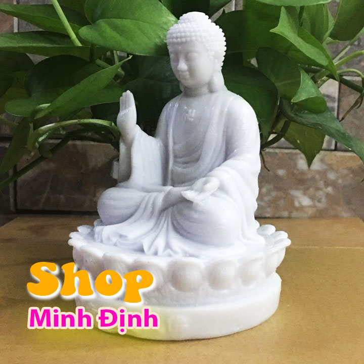[HCM]Tượng Phật A Di Đà - Bột Đá Cao Cấp cao 15 cm