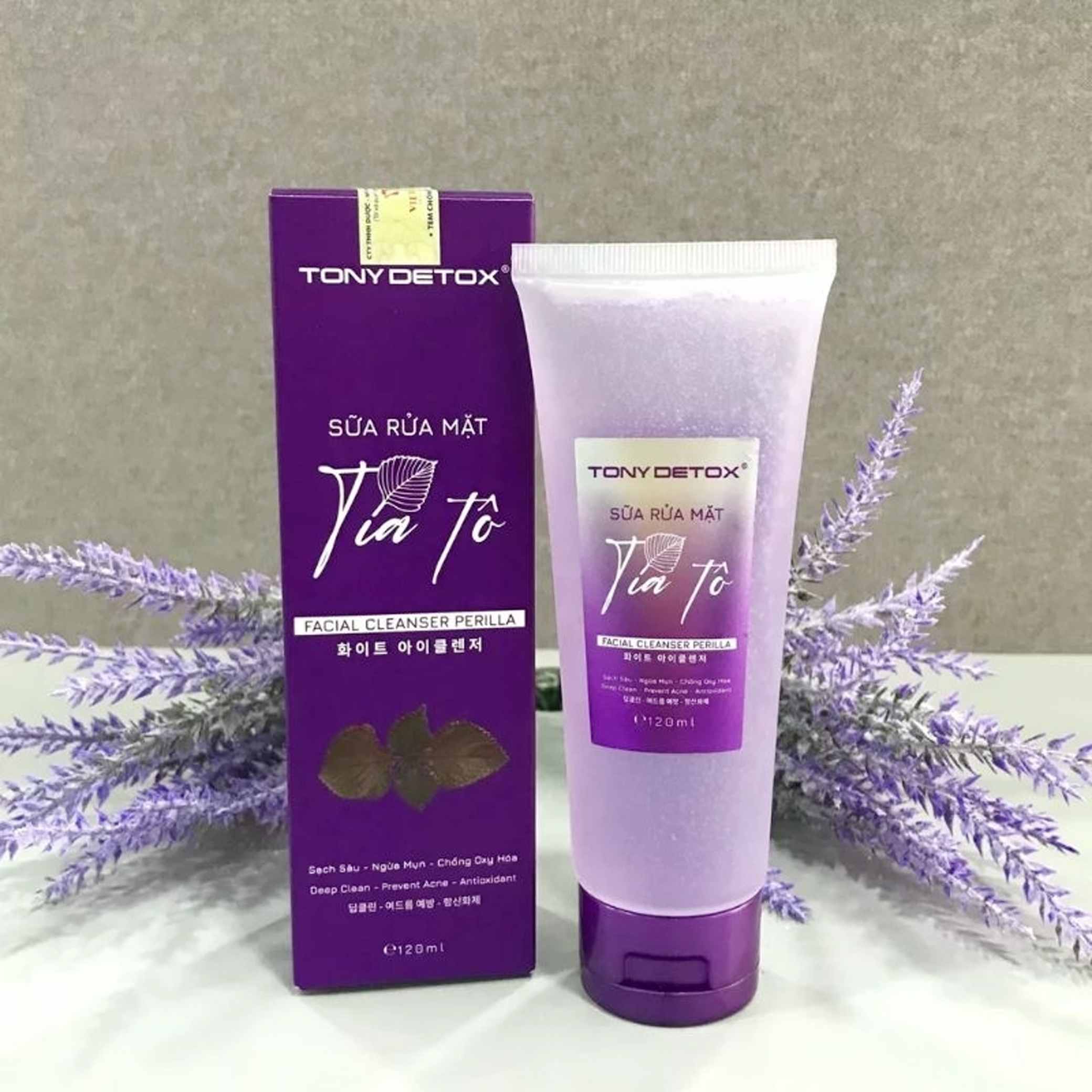 Sữa Rửa Mặt Tía Tô TONYDETOX - 120ml