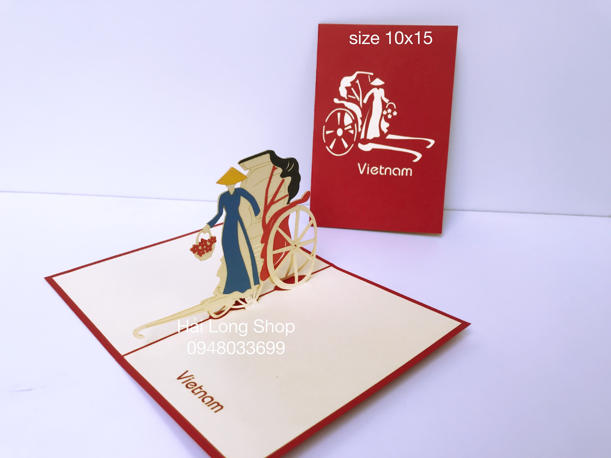 Cô gái xuống xe 1 -  Girl - Thiệp 3D  ( VN )