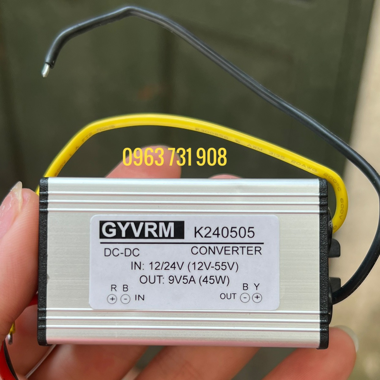 Bộ hạ áp điện 12V xuống 9V trên oto