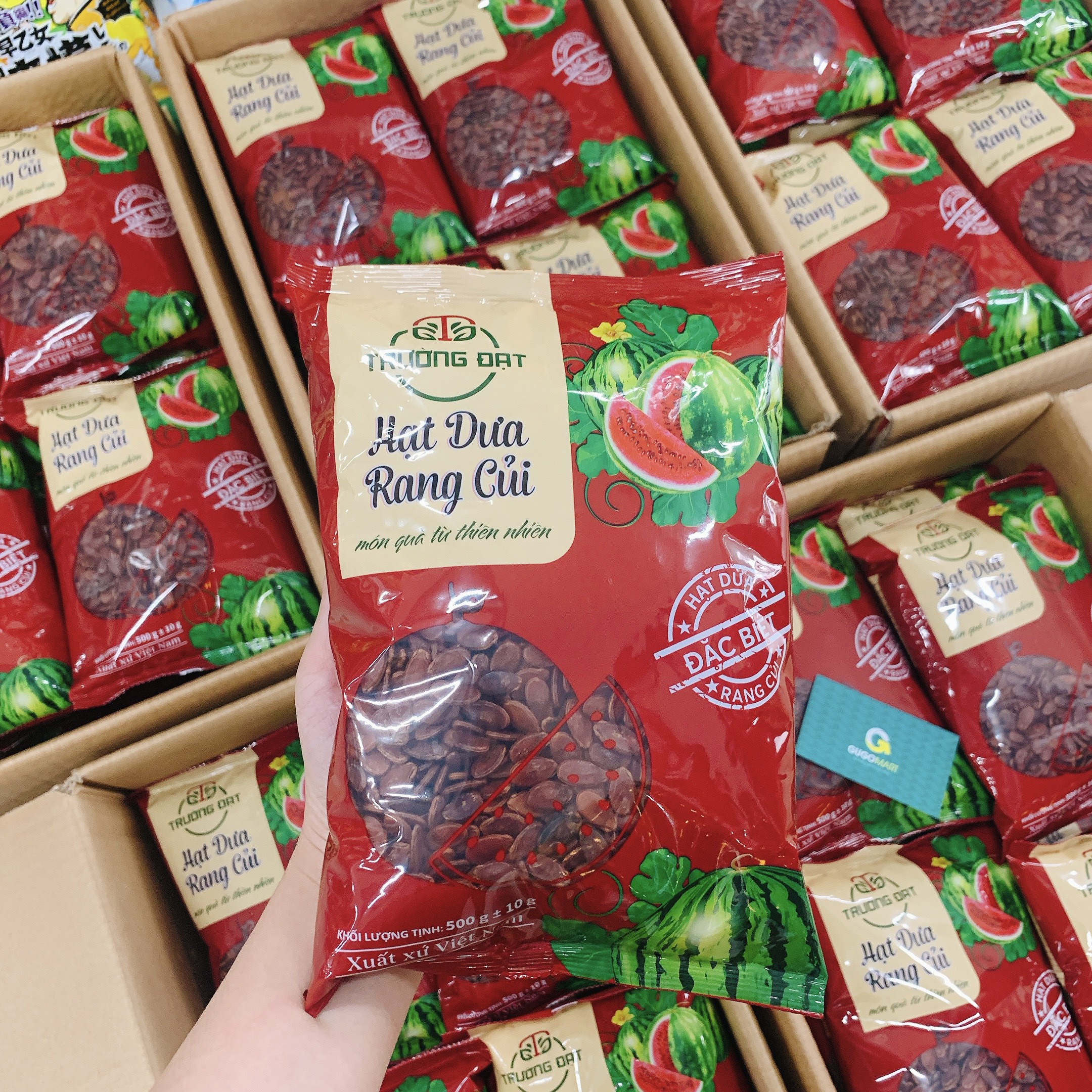 [LOẠI 1] Hạt dưa rang củi Trường Đạt 500g, KHÔNG HÓA CHẤT Gugo Mart