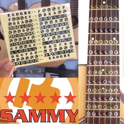 Miếng dán nốt nhạc cần đàn guitar