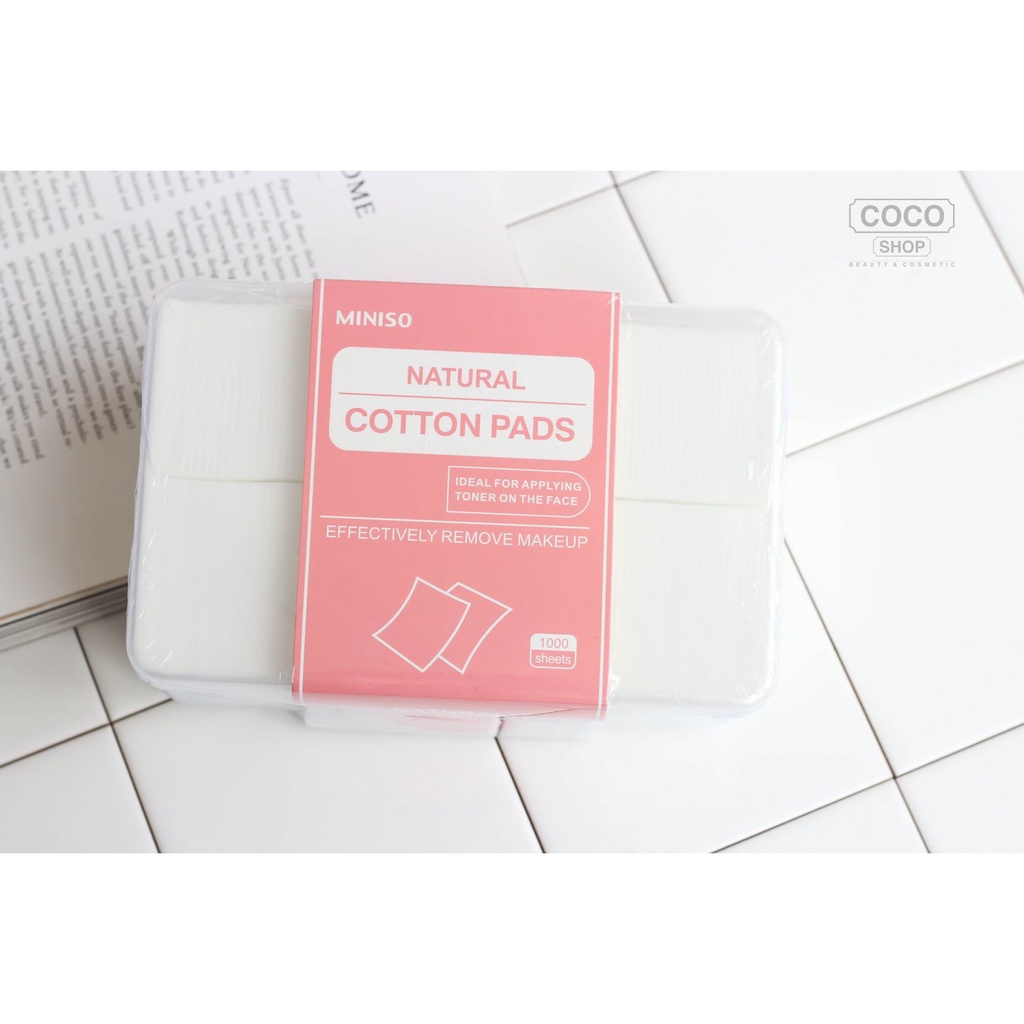Bông tẩy trang MINISO Nhật Bản 1000 miếng
