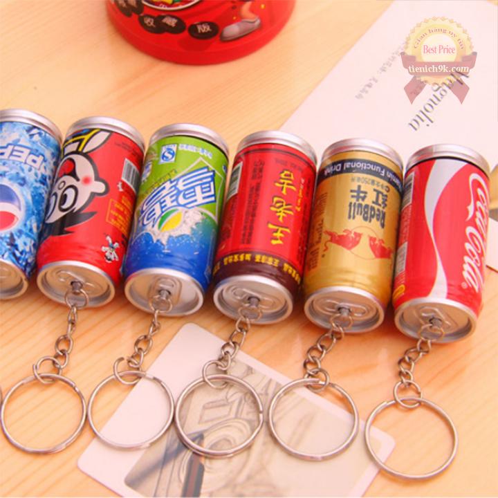 ComBo 3 - Móc khóa BÚT BI hình Lon Nước