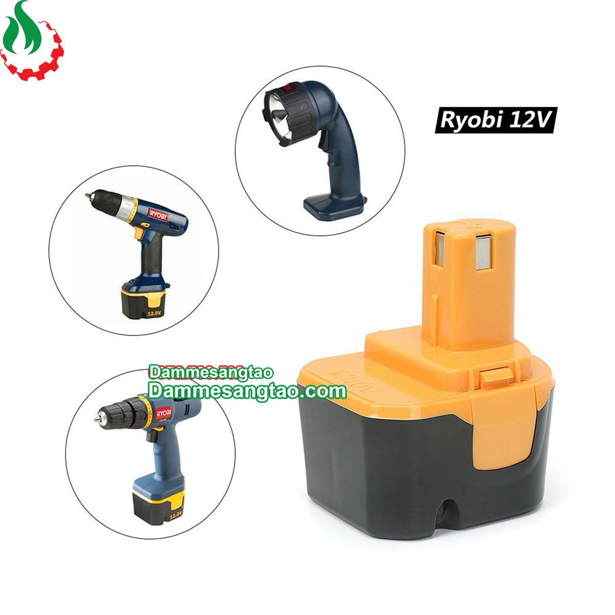 Vỏ pin Ryobi 12V Ni-Cd