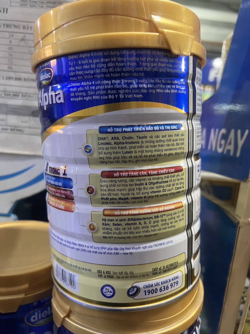 Sữa Bột Dielac Alpha 4 - Hộp thiếc 900gr