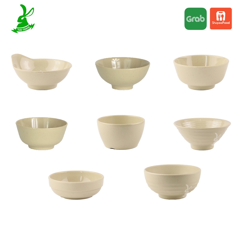 Chén Cơm Màu Nâu Melamine Srithai Superware Thái Lan Cao Cấp