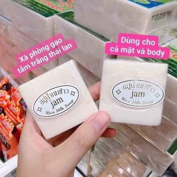 xà phòng cám gạo thái lan 1 cục - kem dưỡng trắng da mặt