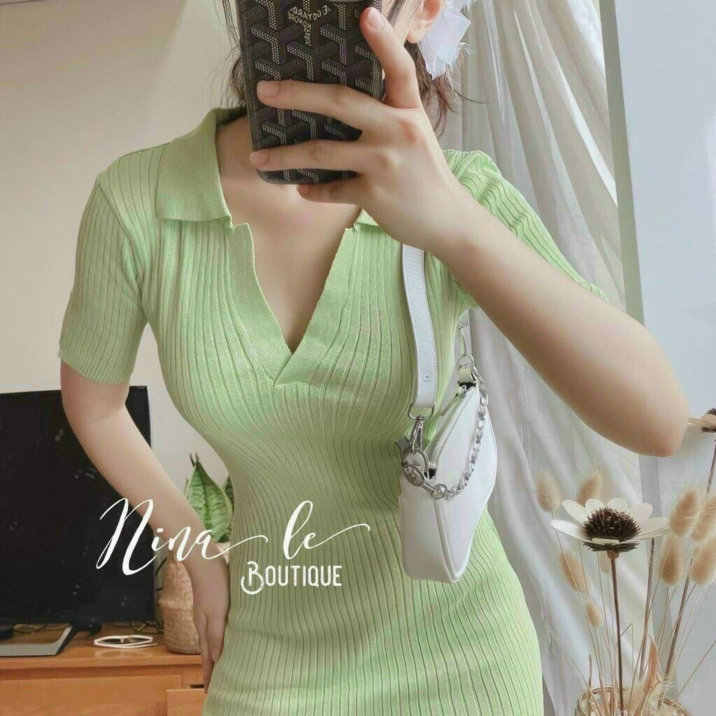 Váy đầm nữ BODY cổ sơ mi quá đẹp lun