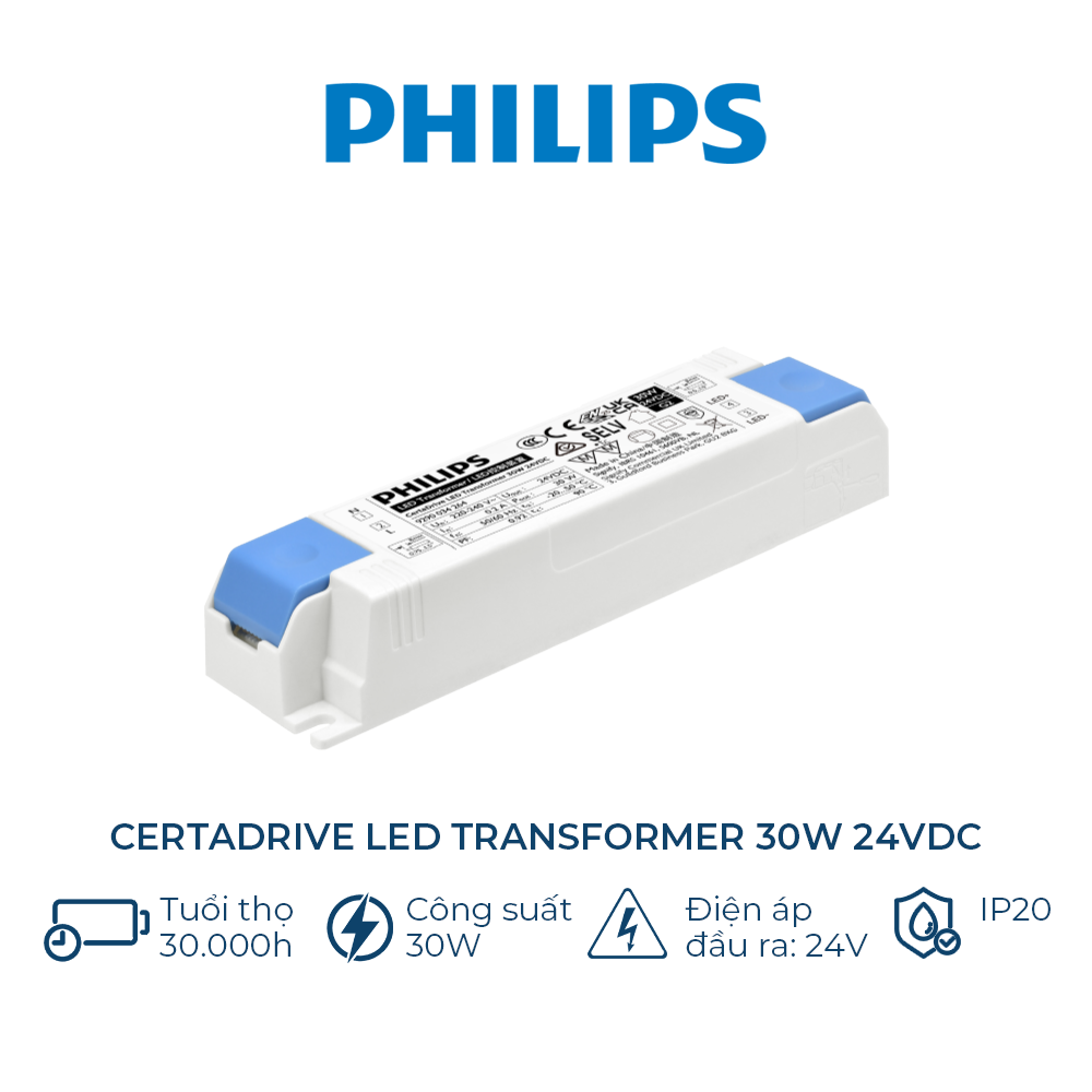 Nguồn LED dây Philips Transformer Công suất (30W,60W,120W,180W)