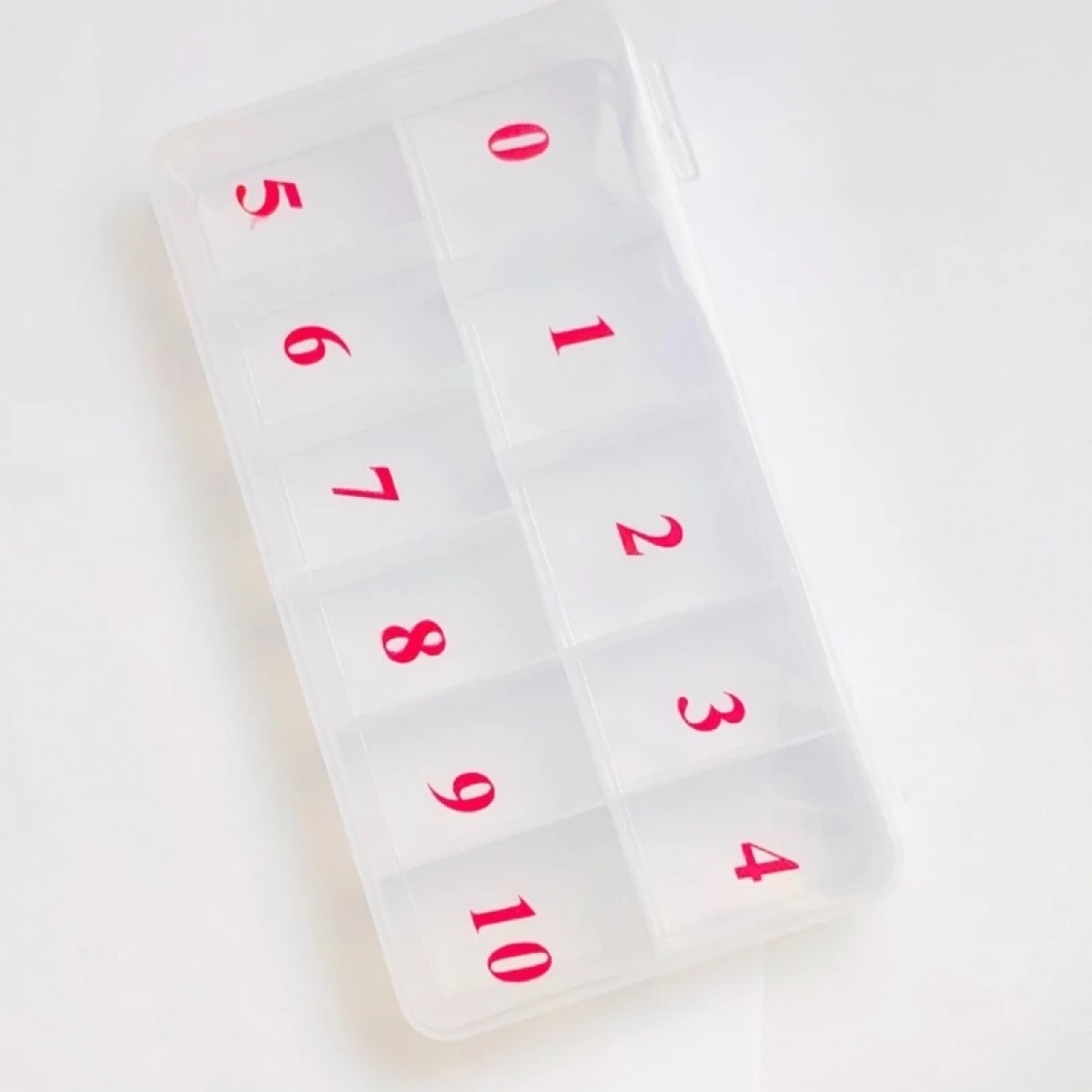 P28 - Hộp nhựa màu hồng đựng dụng cụ làm nail chuyên dụng N.P Nails
