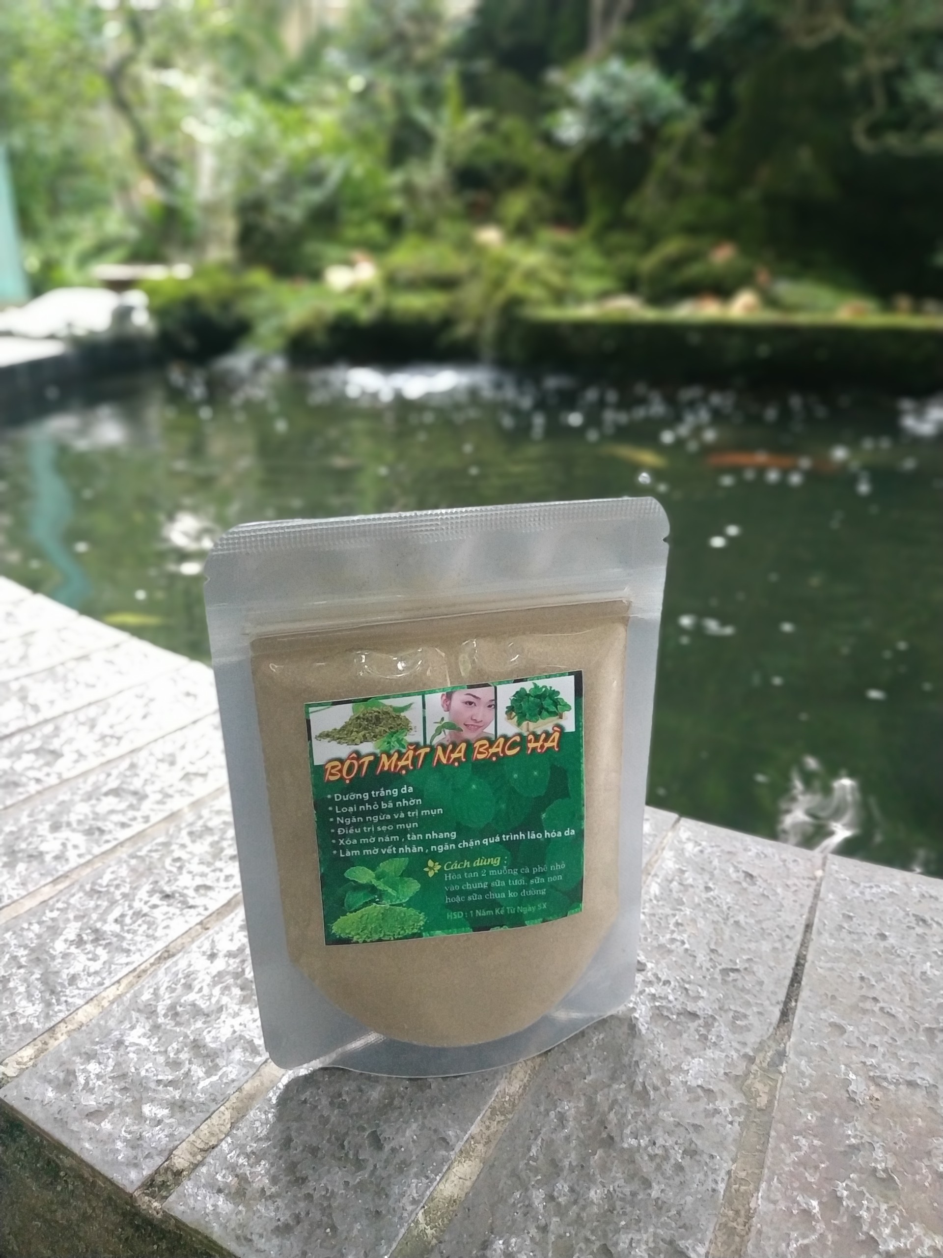 [BIONATURALVN] Bột đắp mặt nạ Bạc Hà Handmade 50gr