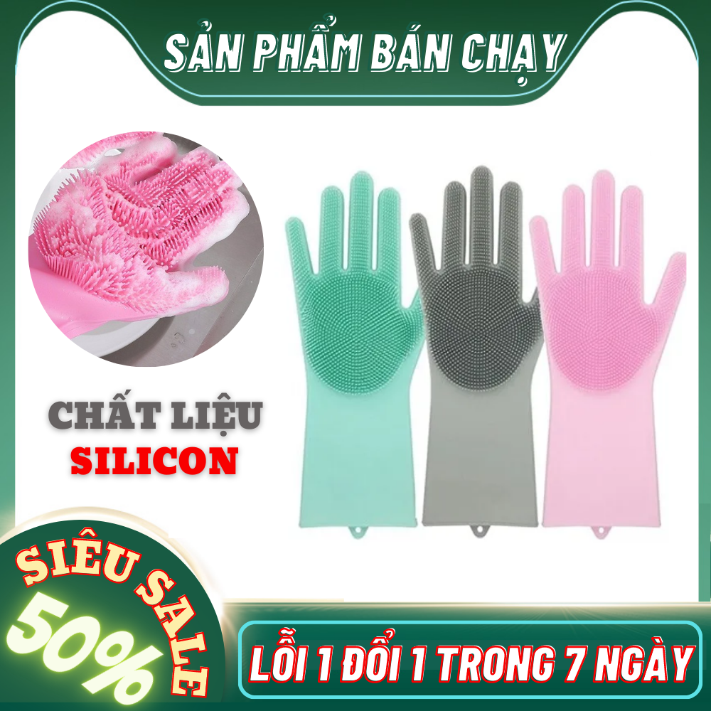 Găng tay rửa bát silicon kiểu mới ( 1 đôi), găng tay silicon đa năng loại đẹp, gang tay rua bat silicon kieu moi (1 doi), gang tay silicon da nang loai dep