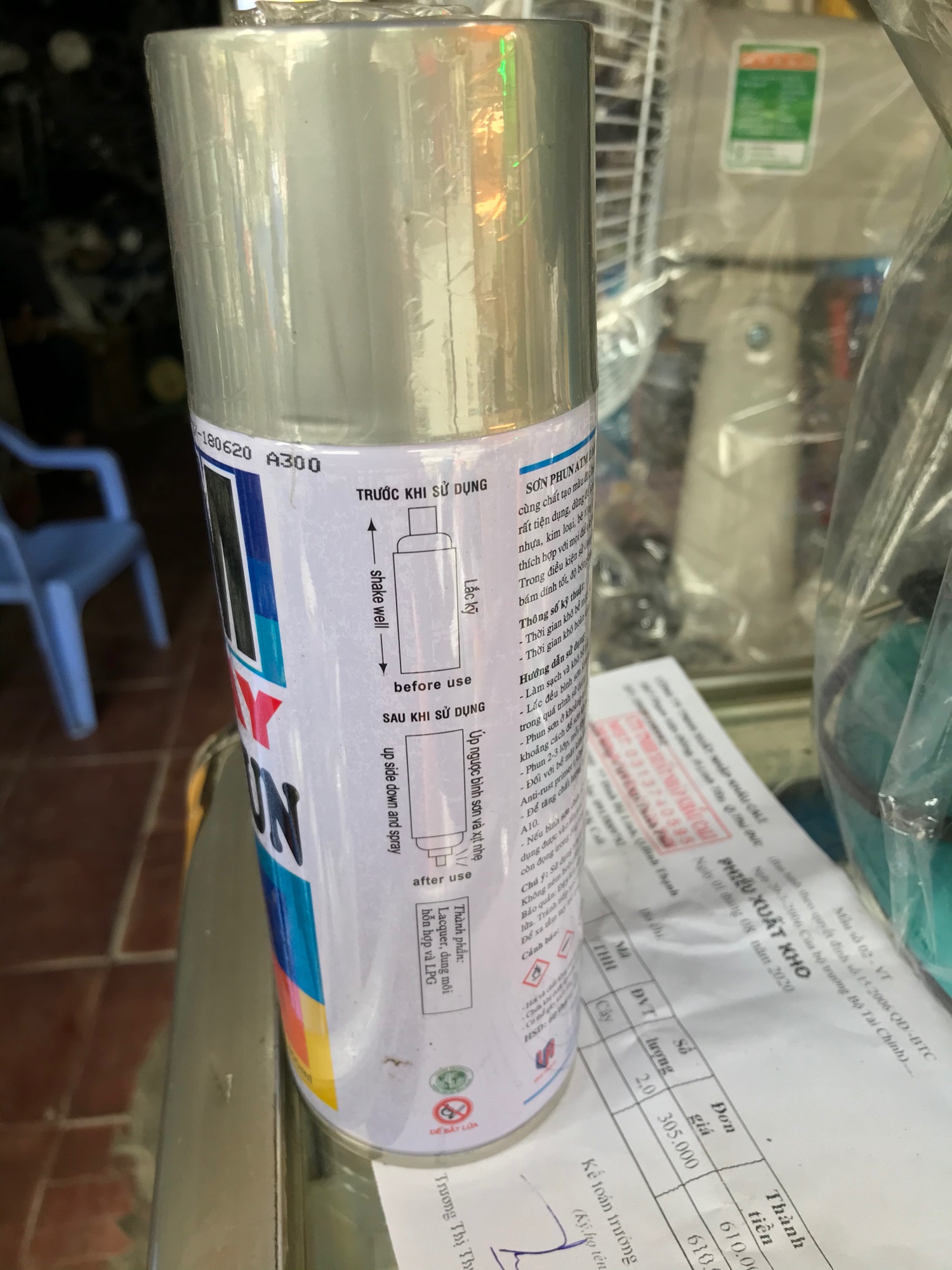 Sơn xịt ATM A300 - Bạc