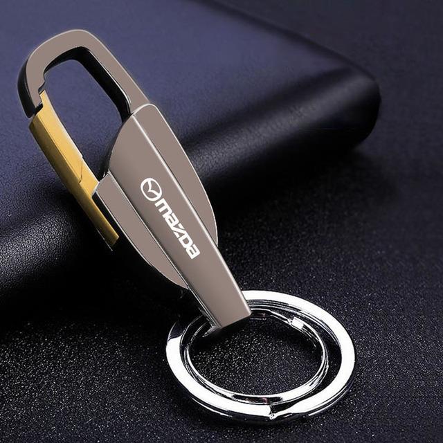 Móc khoá xe ô tô hợp kim kẽm móc khóa nam móc khóa tùy chỉnh logo cho xe mazda 6 mazda 3 2 cx5 axela cx3 cx30 atenza demio cx7 mx5 rx8 rx7 cx9