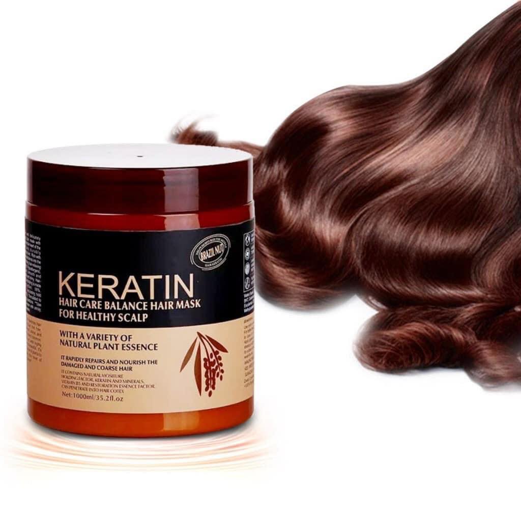 Kem Ủ Tóc Keratin Siêu Mềm Mượt Dưỡng Tóc 1000ml