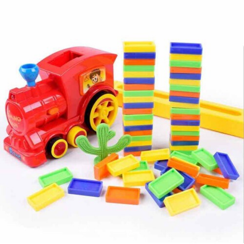 Đồ chơi Xe lửa thông minh thả domino tự động-XLD93399