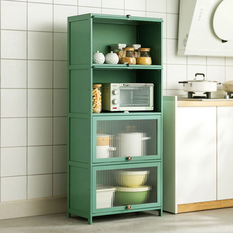Kitchen shelf collection lockers, multi-layer pan floor lockers, condiment plates, household cabinets