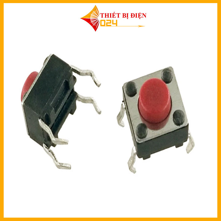 Combo 10 nút nhấn 4 chân 6x6x5mm