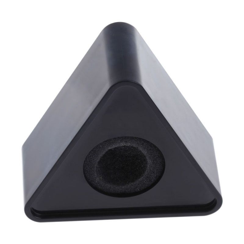 Black Hole Triangular Mic Microphone TV Interview Logo Flag Station DIY
