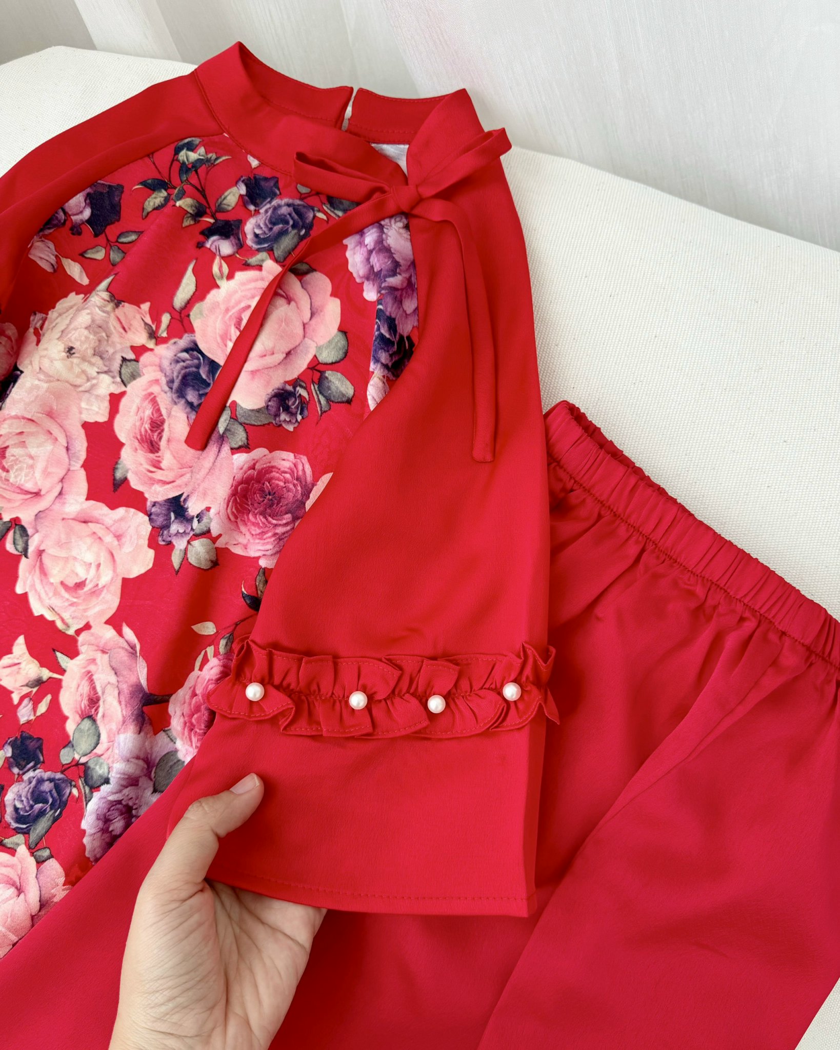 [NEW ARRIVAL] ÁO DÀI GẤM NGỌC HOA BÉ GÁI