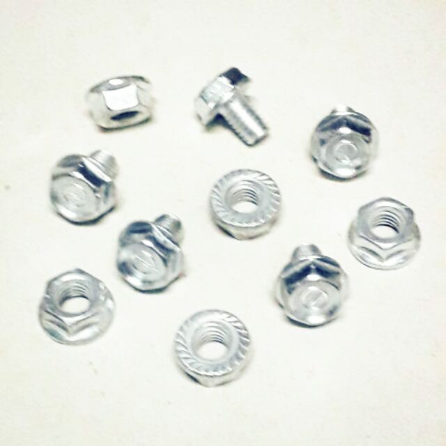 Bulon bông xi 6lyx1cm+tán x10 bộ