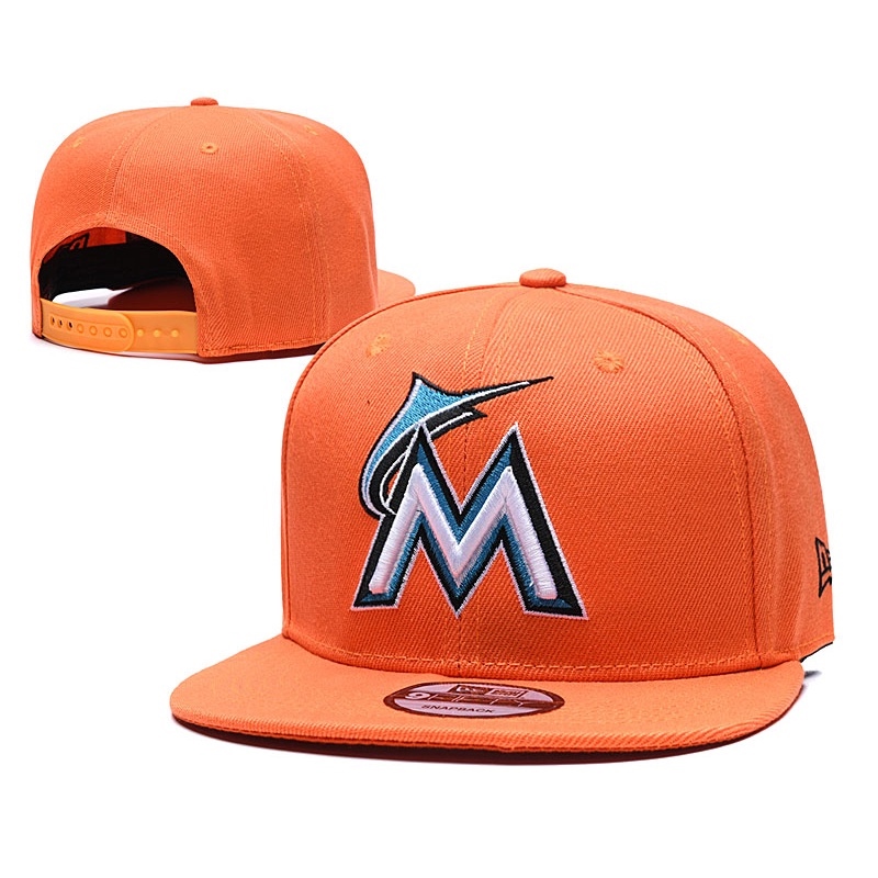 Ready Stock MLB Forida Marlins Adjustable Baseball Cap Flat Cap Outdoor Sports Hat