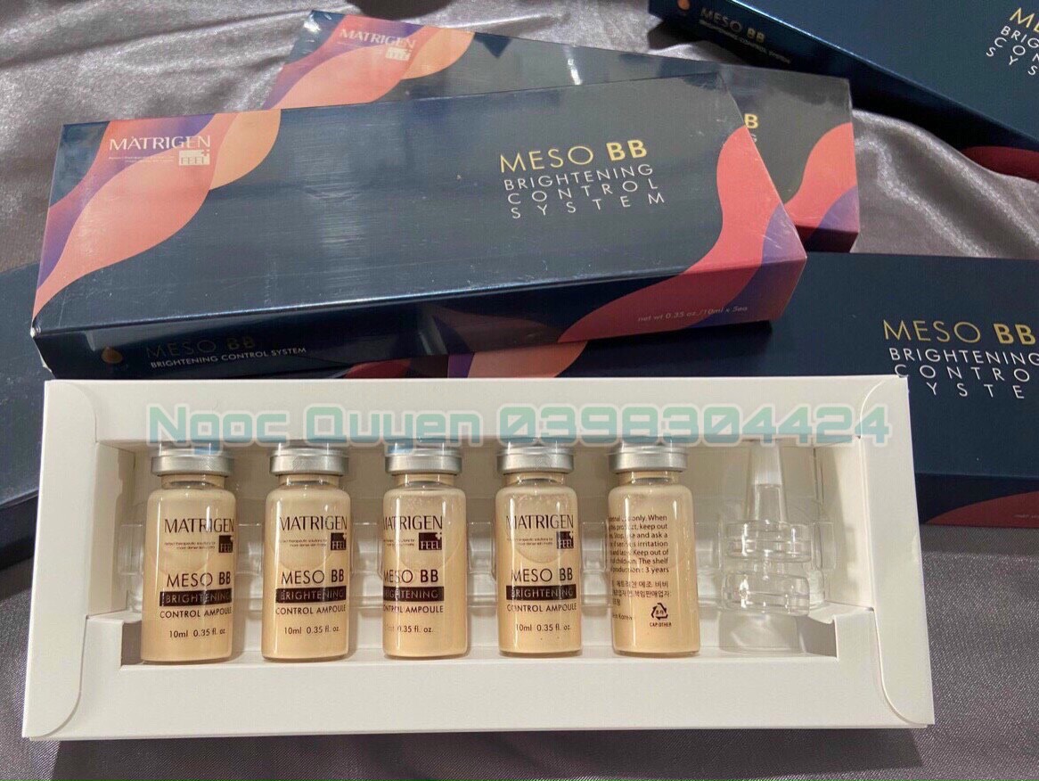Phấn cấy trắng da Meso BB Hàn Quôc( Hộp 5 lọ ) Date 2027
