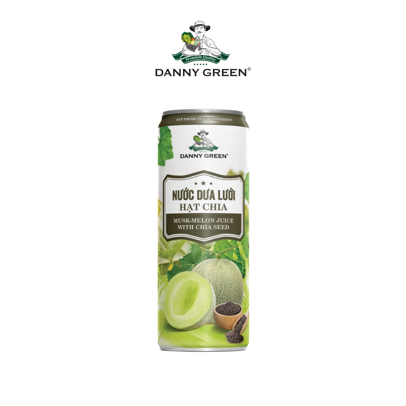 Nước Dưa Lưới Hạt Chia DannyGreen