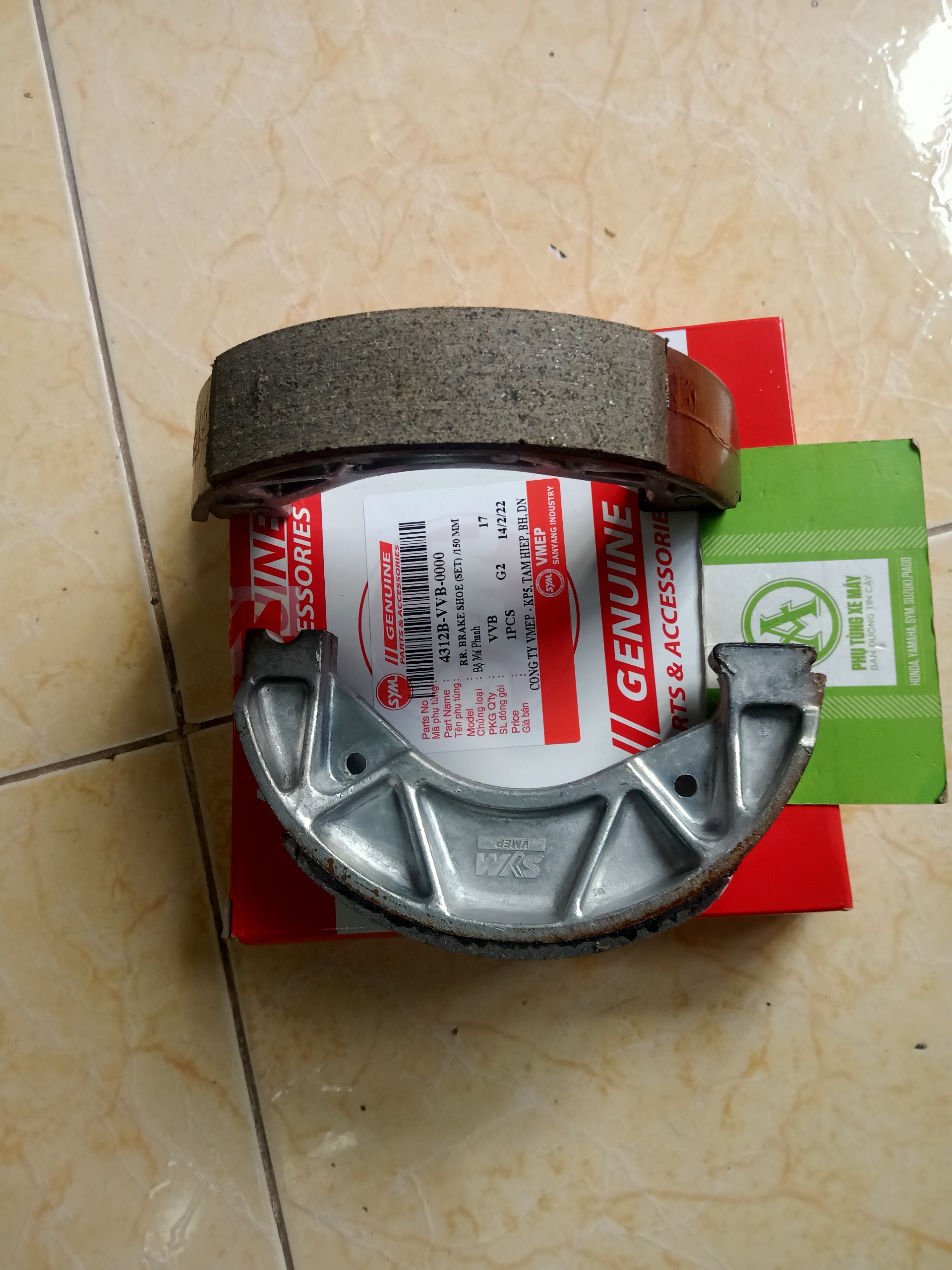 Bố thắng sau cho xe SYM Shark 125