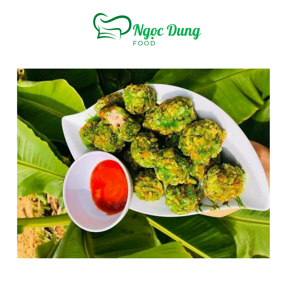 Chả cá cuọn cốm xanh vĩ 35 viên 500gr (giao tphcm)