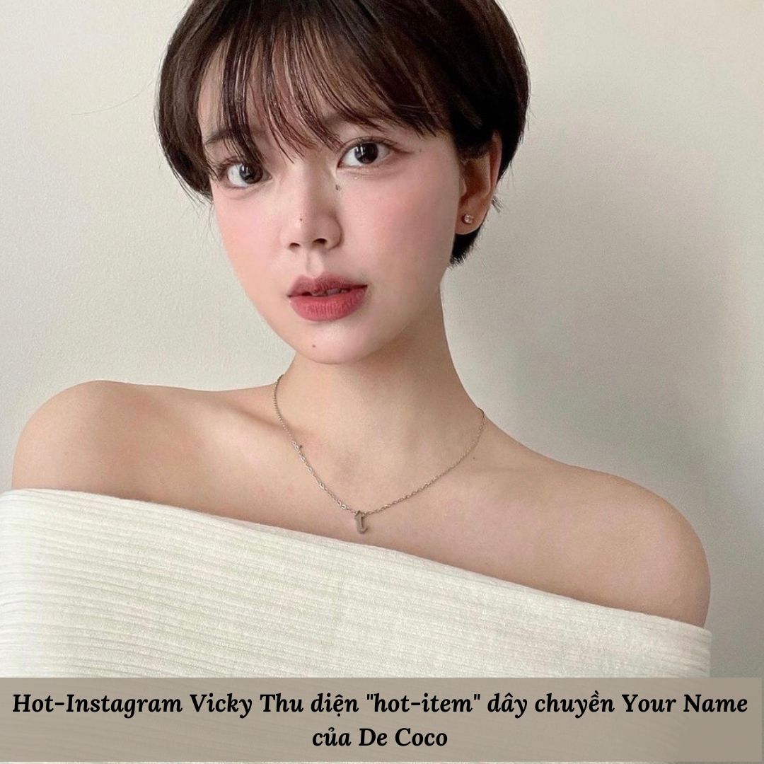 [KHÔNG ĐEN GỈ] Vòng cổ titan mặt chữ cái My Name De Coco decoco.accessories