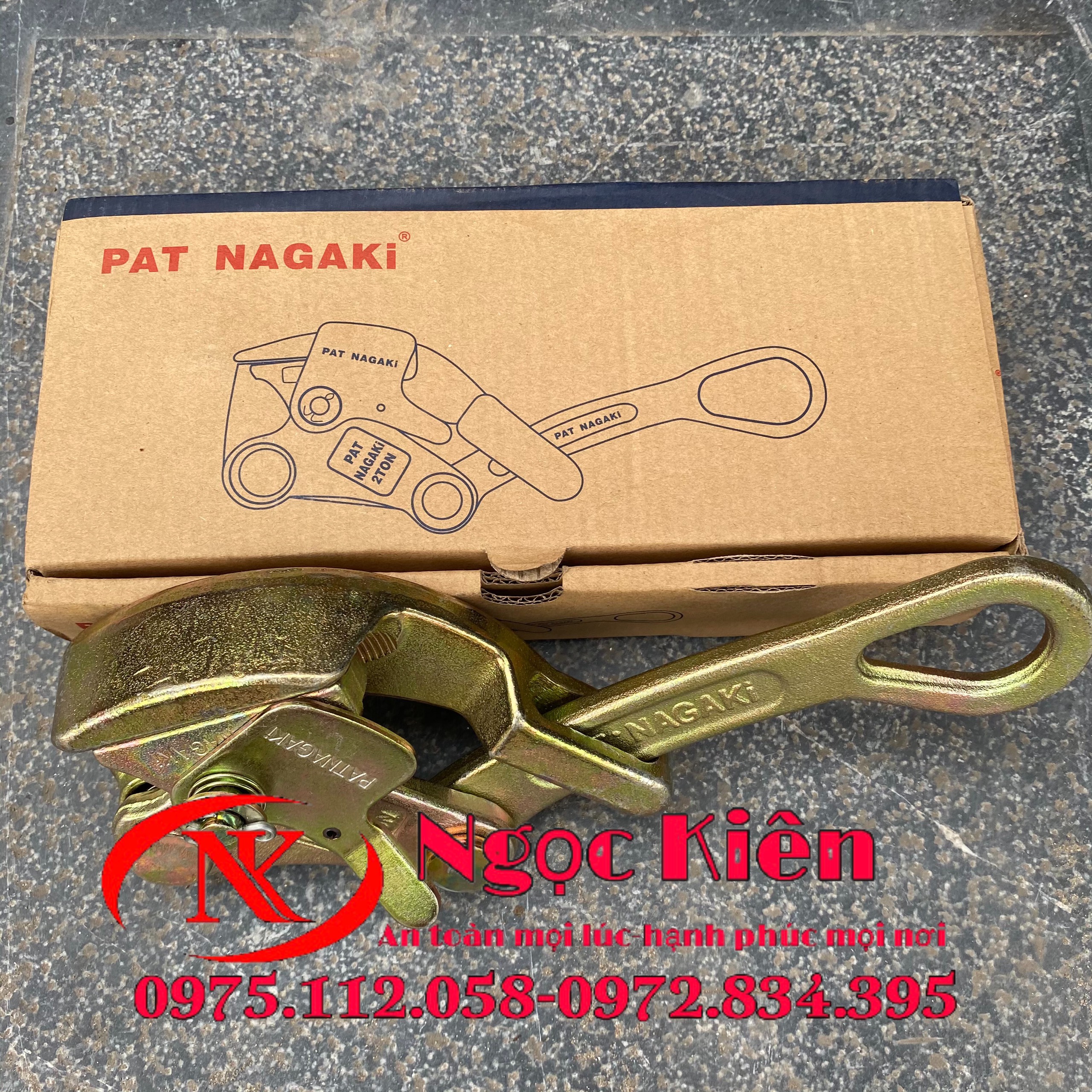 Cóc kẹp cáp Nagaki 1 tấn - S-1000CL