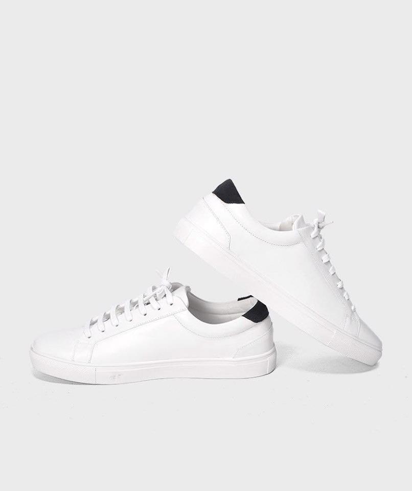 Giày Nam Sneaker Trắng Đáp Đen - Gl212024