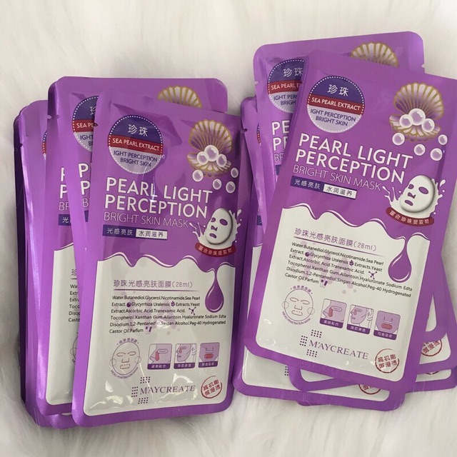 HỘP 20 miếng Mặt nạ  TÍM M'aycreate HA Mask
