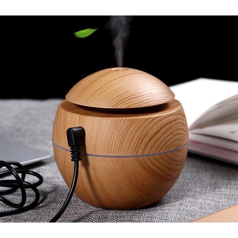 Máy xông tinh dầu vân gỗ. ĐTVM