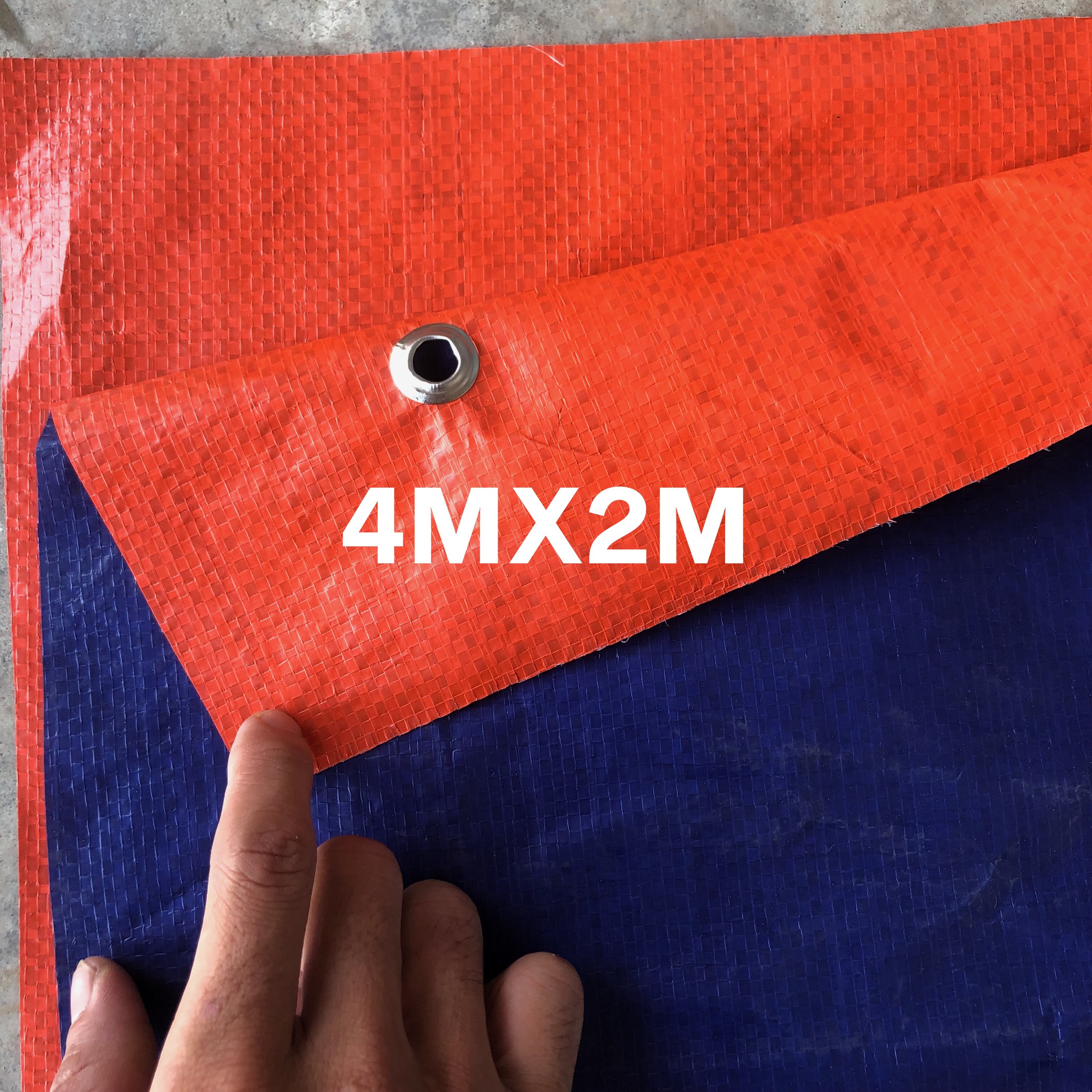 Bạt Che Khổ 4mx2m Có Đóng Khoen 4 Góc