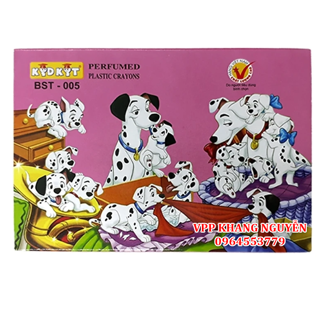 Sáp 12 màu chó đốm bst-005