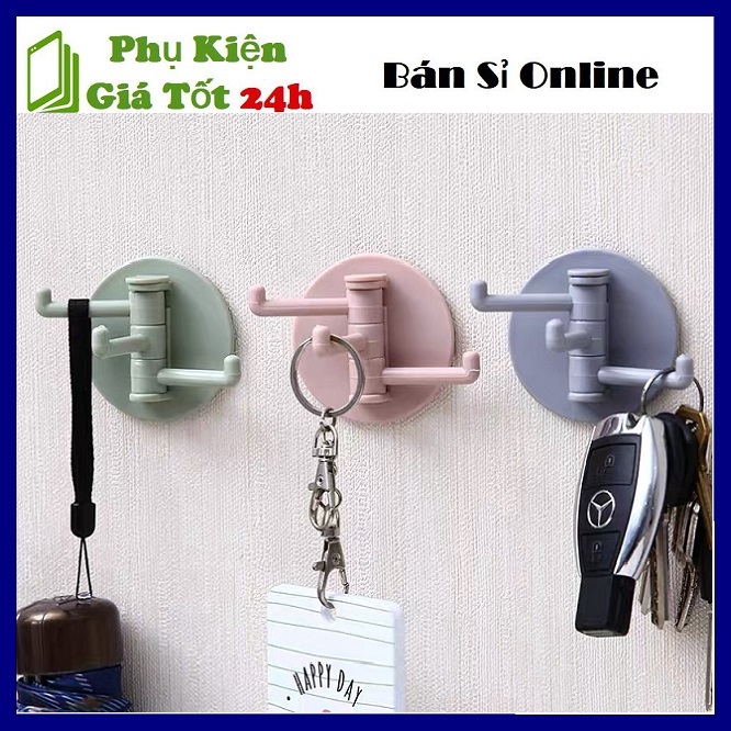 [HCM]⚡ Chịu Lực Tốt ⚡ Móc Treo Dán Tường Tròn 3 Móc - Móc treo đồ đa năng 3 chạc dán tường hình tròn chịu lực tốt sử dụng cho phòng ngủ phòng tắm nhà bếp tiện lợi