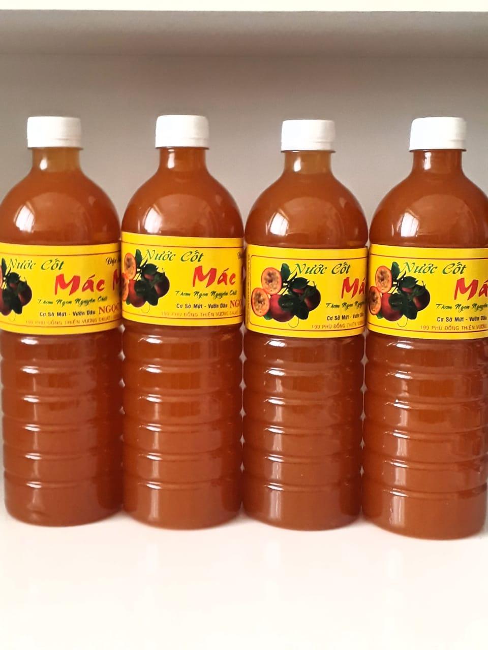 [HCM]NƯỚC CỐT CHANH DÂY KHÔNG HẠT(Không chất bảo quản) ĐẶC SẢN ĐÀ LẠT CHAI 1000ml