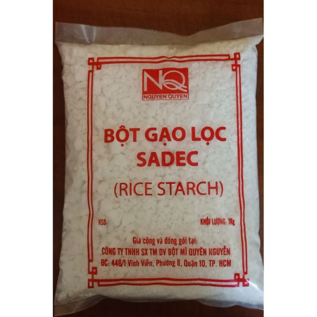 Bột gạo lọc Sadec dạng hạt gói 1 kg