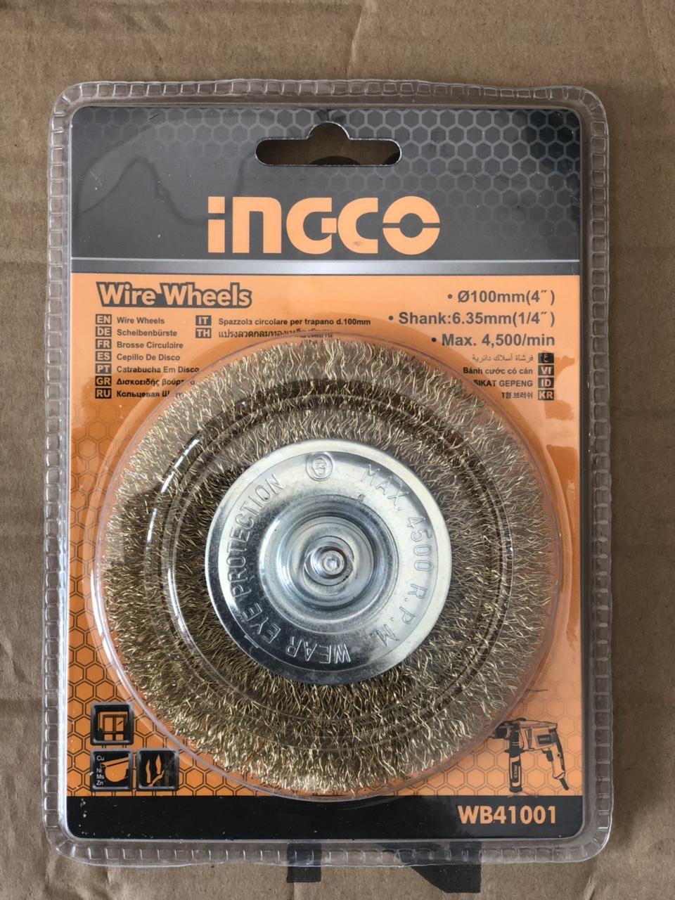Bánh cước 100mm 4inch Ingco WB41001