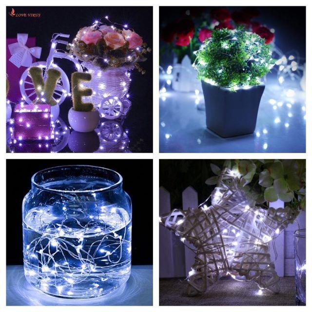 Dây Đèn LED Đom Đóm Fairy Light 5/10/20M Dùng Cổng USB