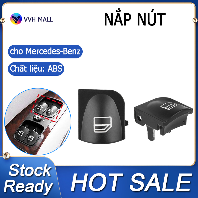 Window switch button covers for Mercedes Benz W203 W208 C CLK Class front left + right window switch button repair caps