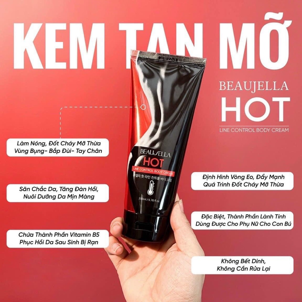 KEM TAN MỠ HOT BEAUJELLA HÀN